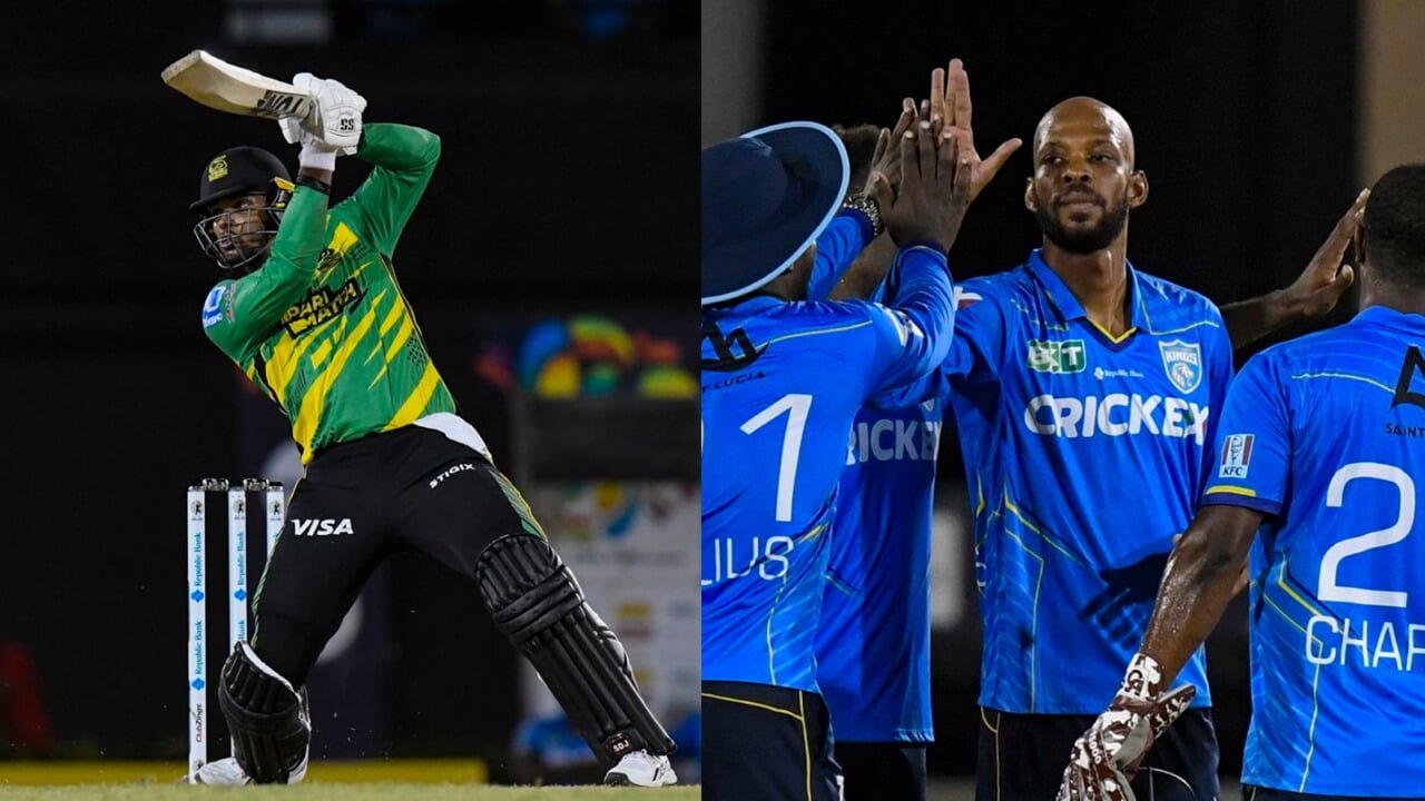 Brandon King blistering batting helped Jamaica Tallawahs beat Saint Lucia Kings by 11 runs first Match of the Caribbean Premier League
