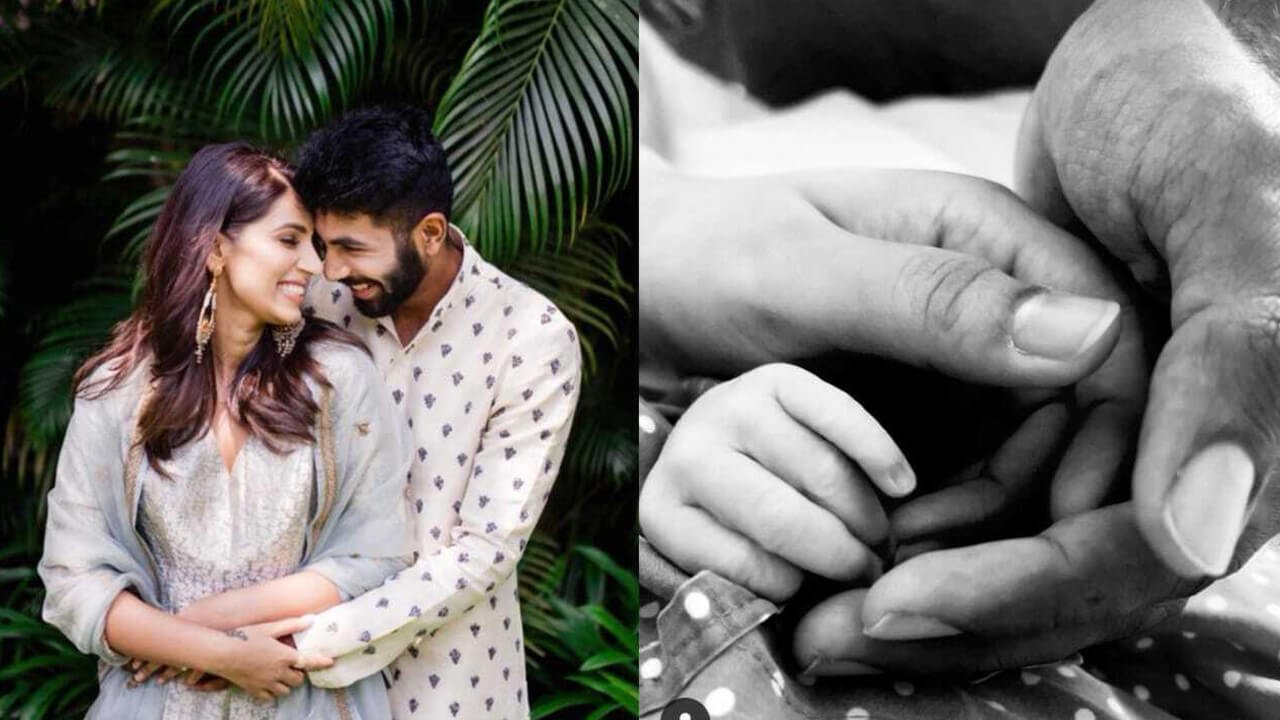 Jasprit Bumrah and Sanjana Ganesan welcome their baby boy Angad pictures Viral in social media