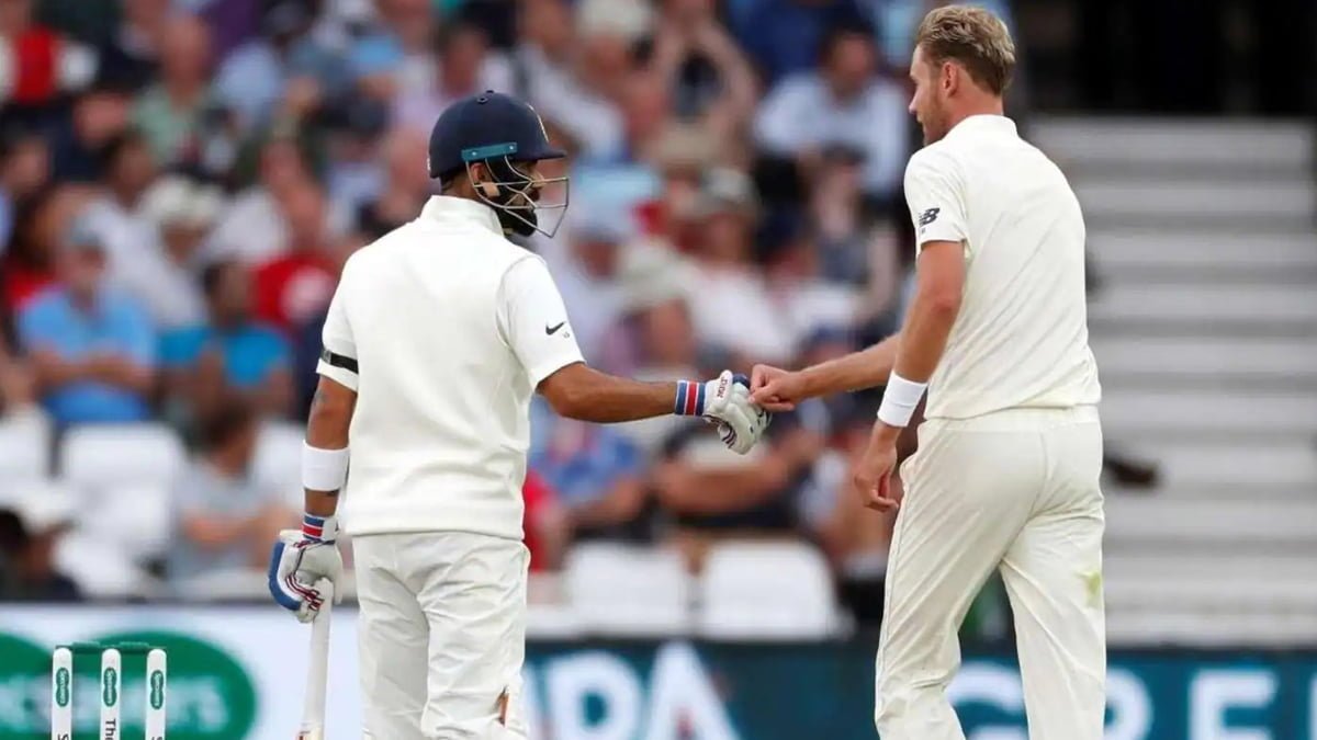 Stuart Broad says Virat Kohli is such a quality player his passion his fire but obviously personal matters always take precedence ahead India vs England 3rd test